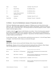 Instructions for California Title Insurance Statistical Plan and Income Statement Report - California, Page 15