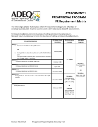 Underground Storage Tank (Ust) Preapproval Program Eligibility Screening Form - Arizona, Page 10