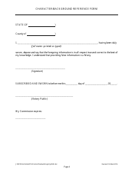 Character/Background Reference Form for Hazardous Waste Facility Permit Application - Form for Key Employee - Arizona, Page 5