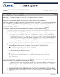 Form CS27 Separate Child Health Insurance Program General Eligibility - Continuous Eligibility