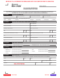 Form REV-1705R Tax Account Information Change/Correction Form - Pennsylvania