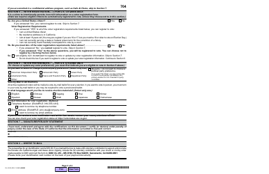 Form DL410 ID California Identification Card or Senior Identification Card Renewal by Mail Eligibility Information - California, Page 3