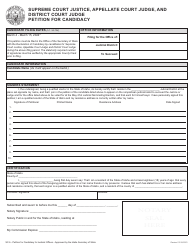 Form SC-5 Supreme Court Justice, Appellate Court Judge, and District Court Judge Petition for Candidacy - Idaho, Page 2