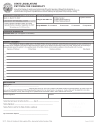 Form SC-1P State Legislature Petition for Candidacy - Idaho, Page 2