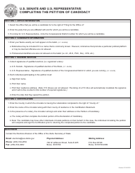 Document preview: Form SC-2P U.S. Senate and U.S. Representative Petition for Candidacy - Idaho, 2024