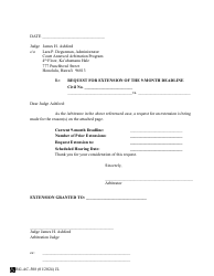 Form 1-CP-512 Request for Extension of the 9-month Deadline - Hawaii