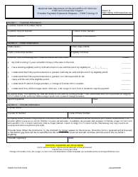 Document preview: Form DOC.422.40 Provider Payment Extension Request - Child Turning 13 - Child Care Scholarship Program - Maryland
