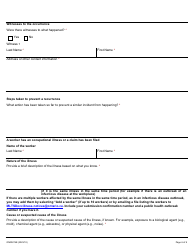 Form ON00276E Report of a Workplace Fatality, Injury, Illness or Incident (Ohsa S. 51, 52, 53) - Ontario, Canada, Page 6