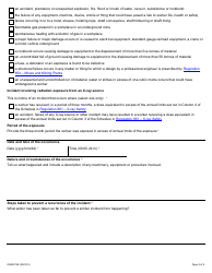 Form ON00276E Report of a Workplace Fatality, Injury, Illness or Incident (Ohsa S. 51, 52, 53) - Ontario, Canada, Page 8