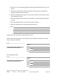 Form HOU602 Petition for Emergency Relief Under Tenant Remedies Act - Minnesota, Page 5