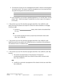 Form HOU503 Affidavit in Support of Eviction Expungement - Minnesota, Page 2