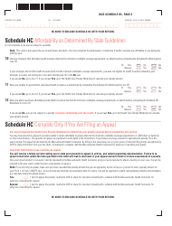 Schedule HC Health Care Information - Massachusetts, Page 4