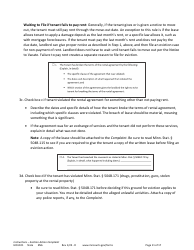 Form HOU101 Instructions - Eviction Action Complaint - Minnesota, Page 11