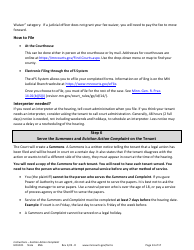 Form HOU101 Instructions - Eviction Action Complaint - Minnesota, Page 14