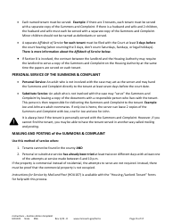 Form HOU101 Instructions - Eviction Action Complaint - Minnesota, Page 15
