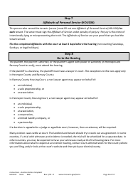 Form HOU101 Instructions - Eviction Action Complaint - Minnesota, Page 16