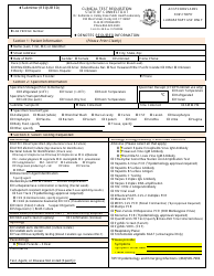 Document preview: Form OL-9B Clinical Test Requisition - Connecticut