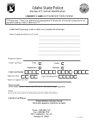 Bail Renewal Fingerprint Packet - Resident - Idaho, Page 3