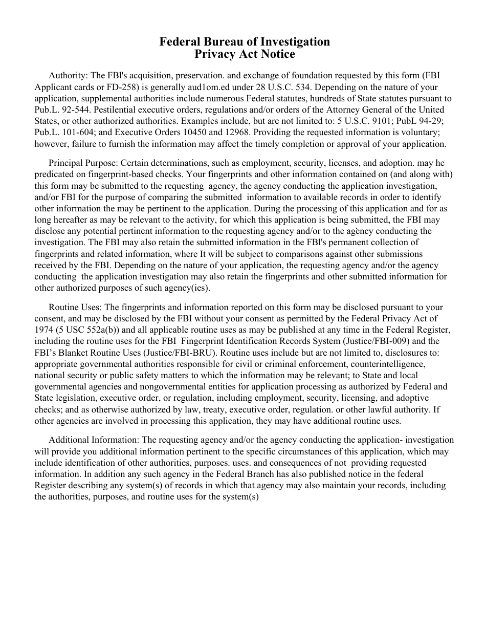 Bail Renewal Fingerprint Packet - Resident - Idaho, Page 6