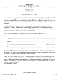 Bail Renewal Fingerprint Packet - Non-resident - Idaho, Page 2