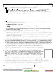 Form CR-181 Order for Dismissal - California, Page 2