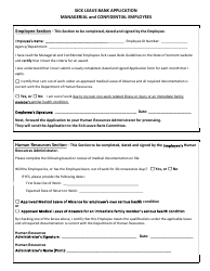 Sick Leave Bank Application - Managerial and Confidential Employees - Vermont, Page 3
