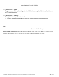 Form 400-00229 Application for Appointment of Counsel (Child Support Contempt) - Vermont, Page 3