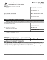 Document preview: Schedule REP-S Standard Termination Designation of Representative