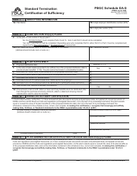 Document preview: PBGC Form 500 Schedule EA-S Standard Termination Certification of Sufficiency