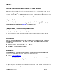 Instructions for Form MP-100 Plan Information for Single-Employer Db Plans Insured by PBGC - Missing Participants Program, Page 5