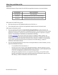 Instructions for Form MP-100 Plan Information for Single-Employer Db Plans Insured by PBGC - Missing Participants Program, Page 7