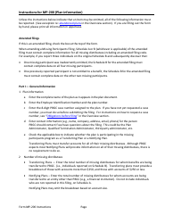 Instructions for Form MP-200 Plan Information for Defined Contribution Plans - Missing Participants Program, Page 9