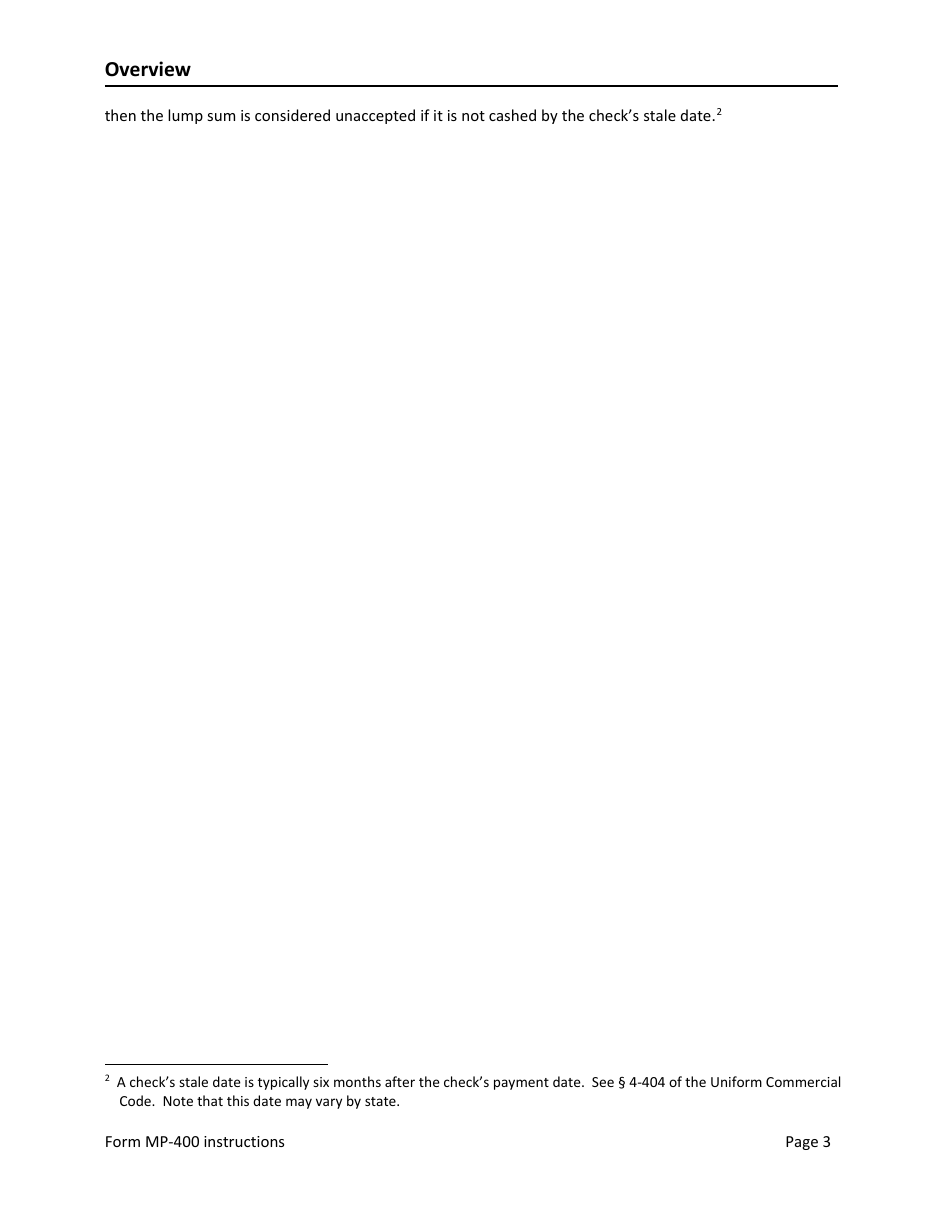 Instructions for Form MP-400 Plan Information for Multiemployer Db Plans Insured by PBGC - Missing Participants Program, Page 5