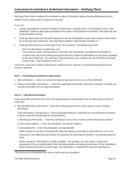 Instructions for Form MP-300 Plan Information for Small Professional Service Db Plans - Missing Participants Program, Page 14