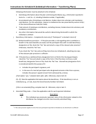 Instructions for Form MP-300 Plan Information for Small Professional Service Db Plans - Missing Participants Program, Page 19