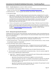 Instructions for Form MP-300 Plan Information for Small Professional Service Db Plans - Missing Participants Program, Page 21