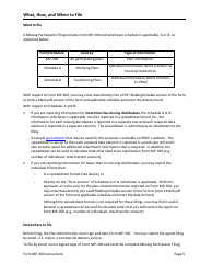 Instructions for Form MP-300 Plan Information for Small Professional Service Db Plans - Missing Participants Program, Page 7