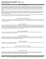 Form DOT RW16-05 Purchase and Sale Agreement - Public Sale - California, Page 3