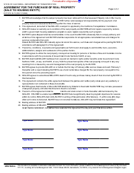 Form DOT RW16-15 Agreement for the Purchase of Real Property (Sale to Housing Entity) - California, Page 2