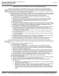 Form DOT RW16-10 Income Certification - California, Page 3