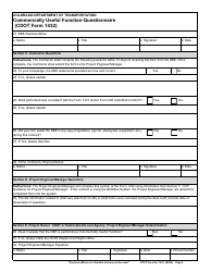 CDOT Form 1432 Commercially Useful Function Questionnaire - Colorado, Page 2