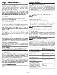 Instructions for Form PIT-RES Delaware Individual Resident Income Tax Return - Delaware, Page 5