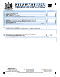 Form PIT-NON Delaware Individual Non-resident Income Tax Return - Delaware, Page 3