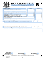 Form PIT-RES Delaware Individual Resident Income Tax Return - Delaware, Page 3