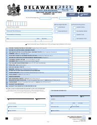 Form FID-TAX Fiduciary Income Tax Return - Delaware