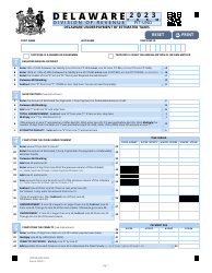 Document preview: Form PIT-UND Delaware Underpayment of Estimated Taxes - Delaware, 2023