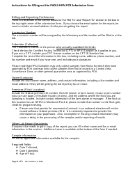 Instructions for PD AVIAN Form 02 High Path Avian Influenza Pcr Submission Form - Pennsylvania