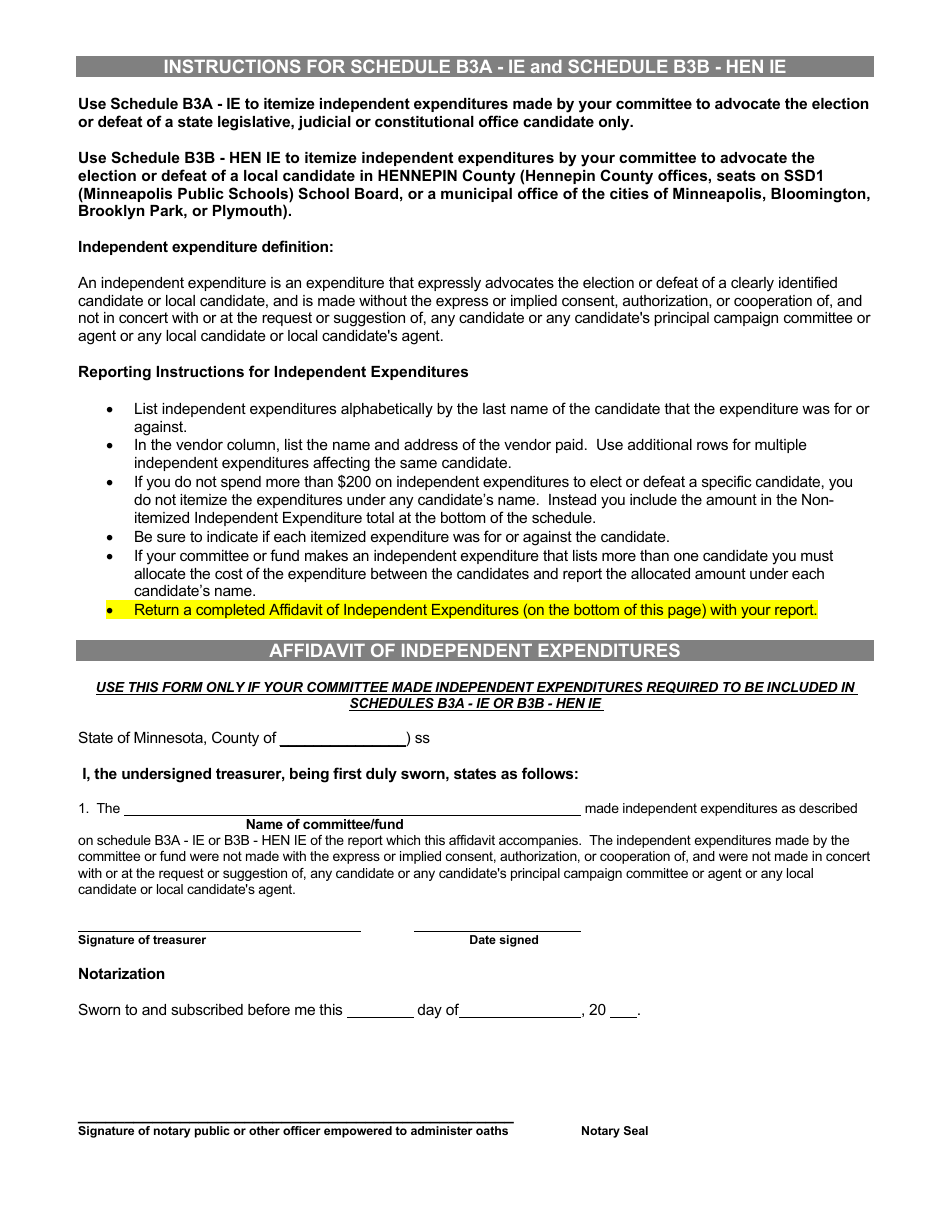 Report of Receipts and Expenditures for Political Committees and Political Funds - Minnesota, Page 24