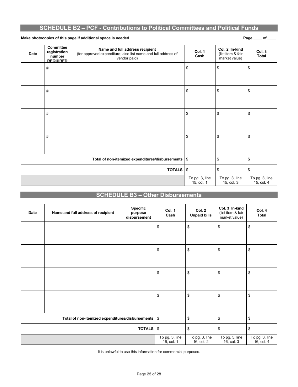 Report of Receipts and Expenditures for Candidate Committees Principal Campaign Committees - Minnesota, Page 25