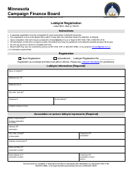 Lobbyist Registration - Minnesota